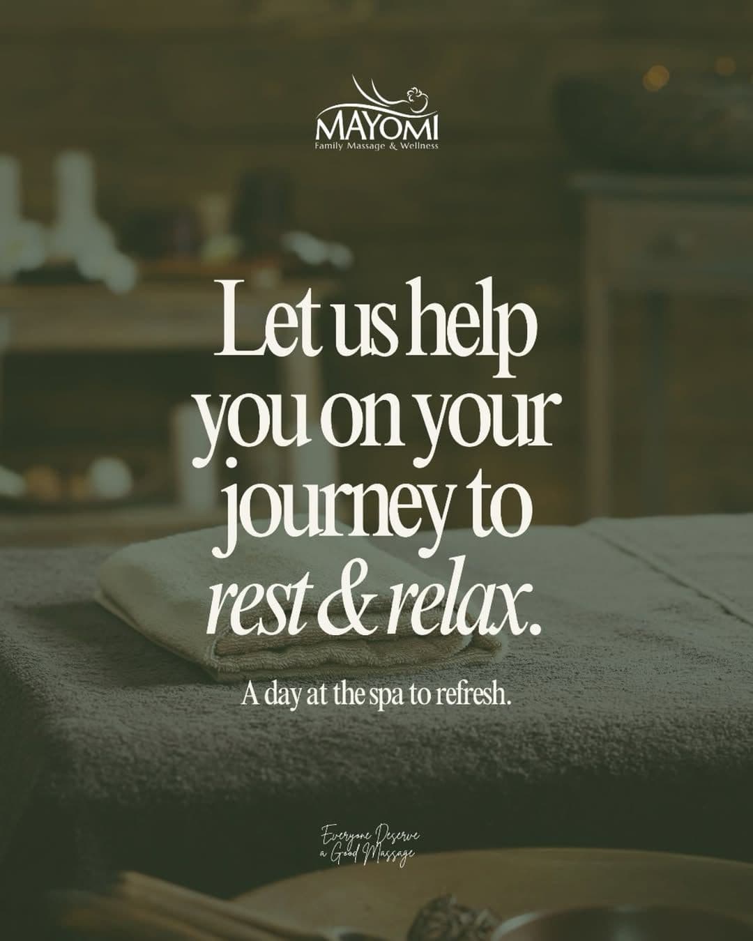 Ruang massage nyaman di Mayomi Massage & Wellness Pasar Minggu